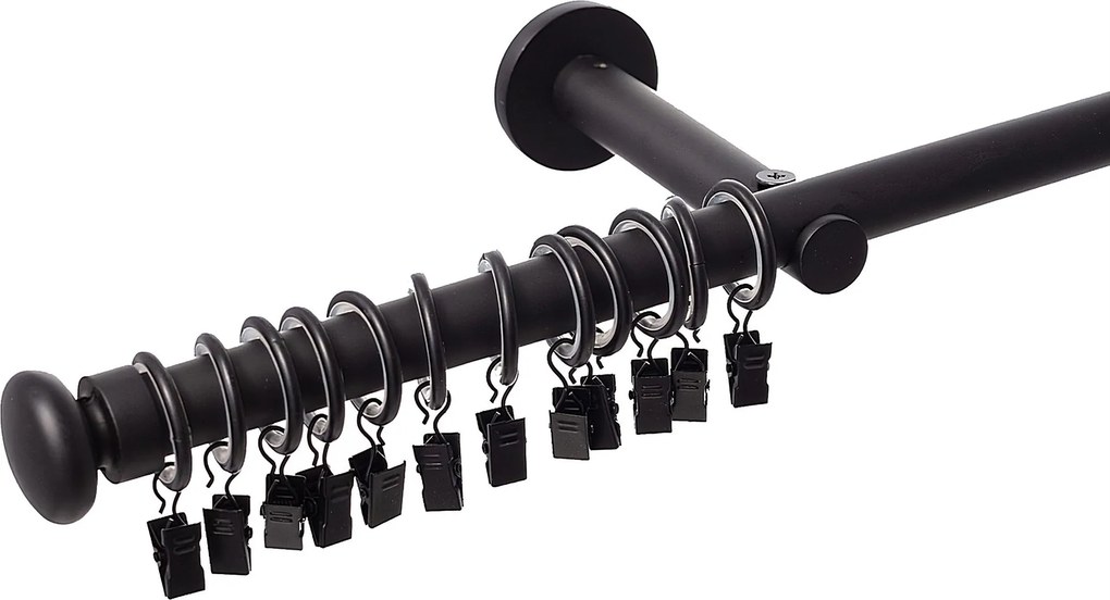 Karnisz pojedynczy Modern black matt 160cm