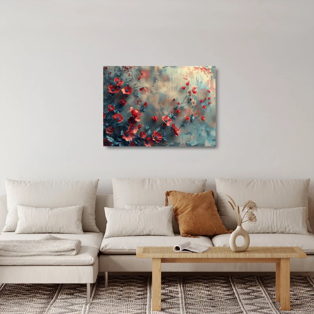 Obraz na szkle - Wilcze maki (70x50 cm)