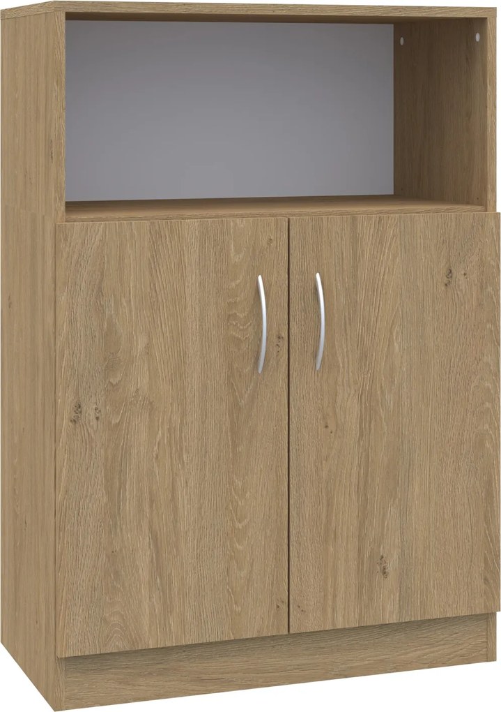 Dwudrzwiowa szafka biurowa na klucz Simple z półką, 80x40x120,5 cm, index 80-3P-2F2