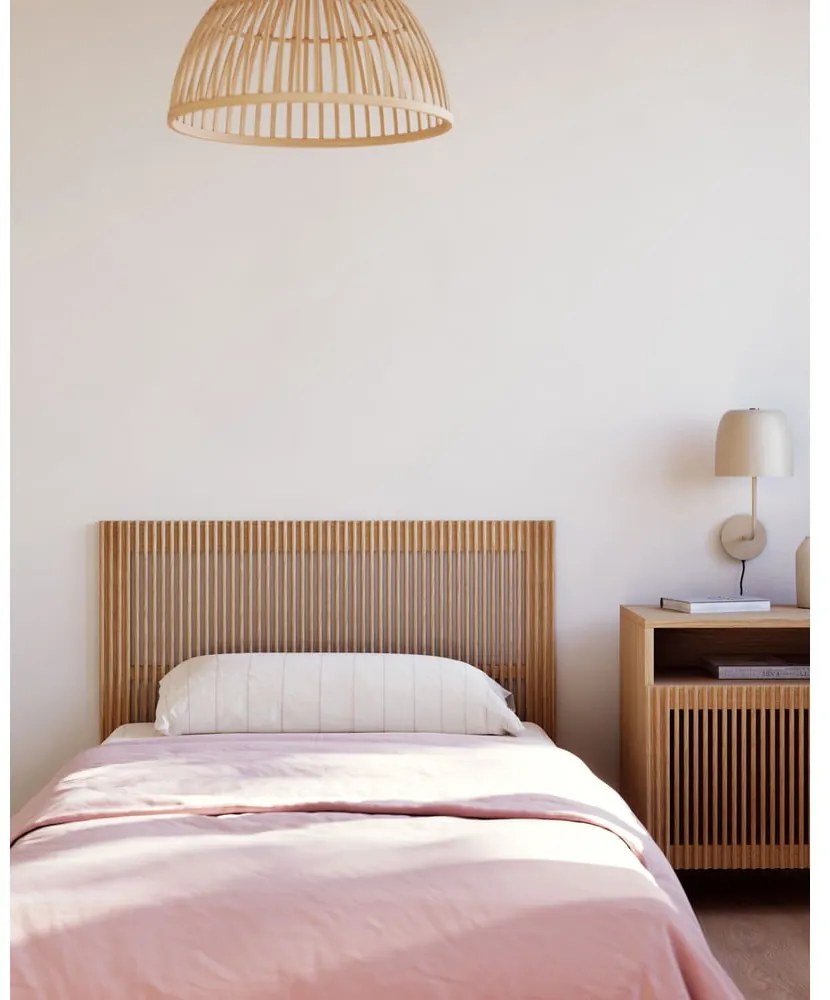 Zagłówek z litego drewna dębowego w naturalnym kolorze 105x70 cm Beyla – Kave Home