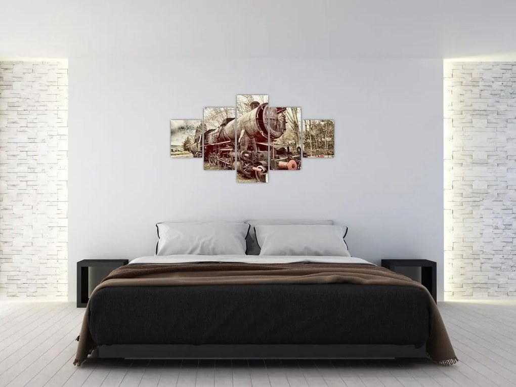 Historyczny wizerunek lokomotywy (125x70 cm)