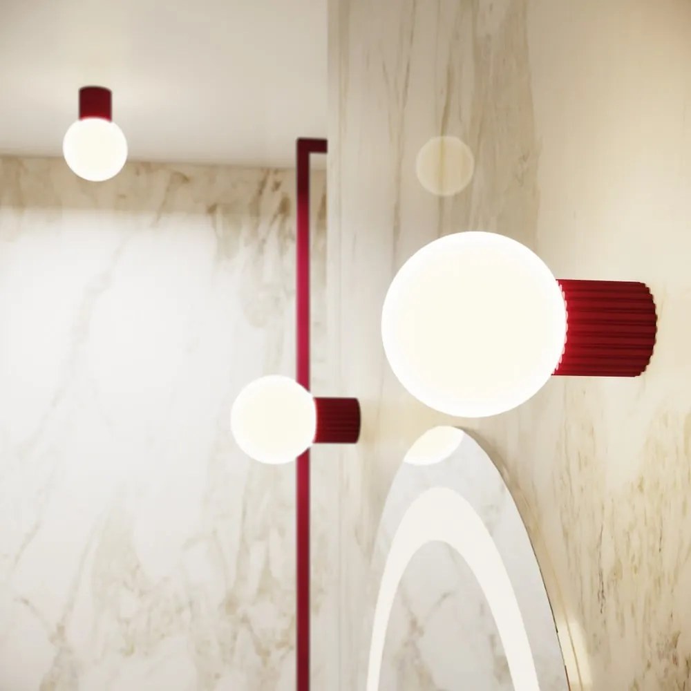 Bordowy kinkiet Orbital – Nice Lamps
