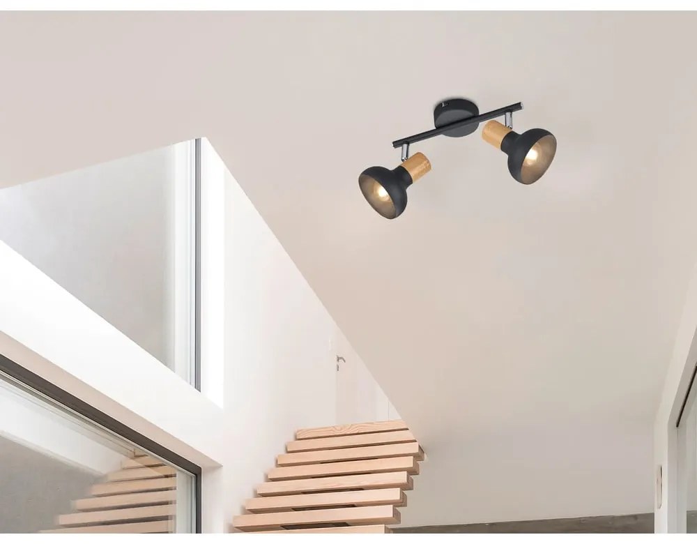 Lampa sufitowa w kolorze matowej czerni ø 10 cm Latika – Trio