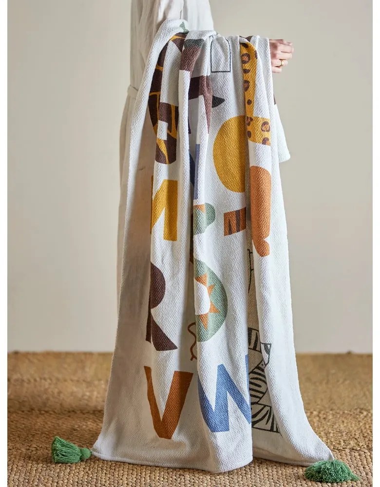 Koc dziecięcy z bawełny z recyklingu 130x160 cm Memmo – Bloomingville Mini