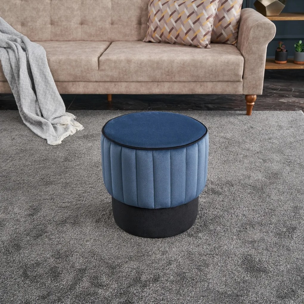 Stołek Rose Pouf Niebieski