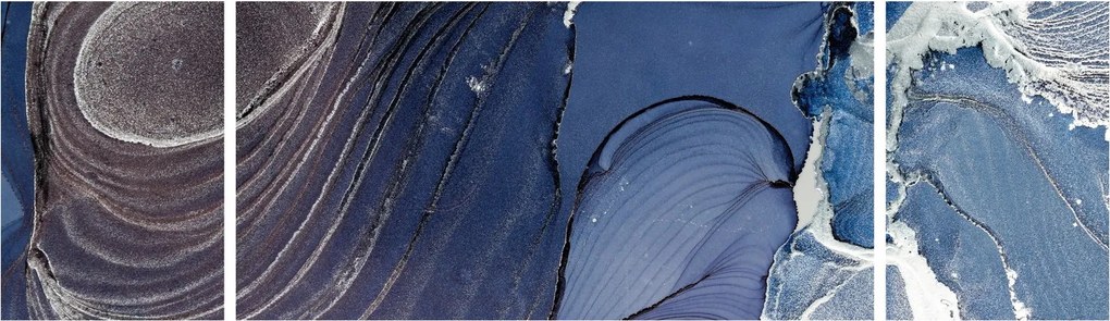 Obraz - Atrament marmurkowy (170x50 cm)