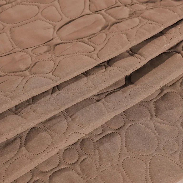 Jasnobrązowa narzuta na łóżko STONE Rozmiar: 200 x 220 cm
