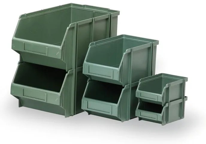 Plastikowy pojemnik z polistyrenu, 150x240x125 mm