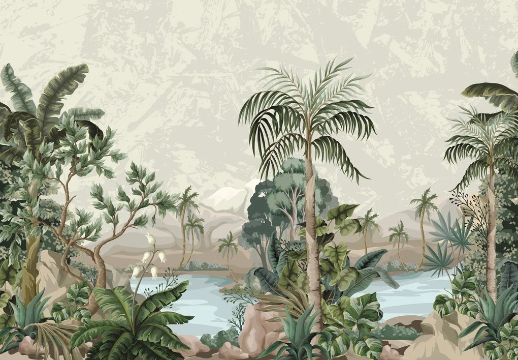 Fototapeta - Krajobraz, dżungla (196x136 cm)