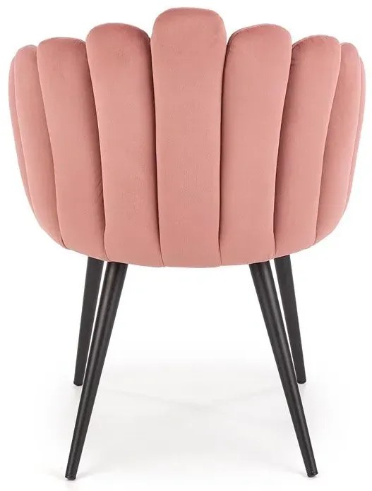 Różowe stylowe krzesło glamour N5-Z16