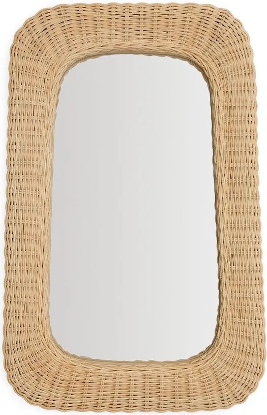 Lustro ścienne z rattanową ramą 38x59 cm Zilna – Kave Home