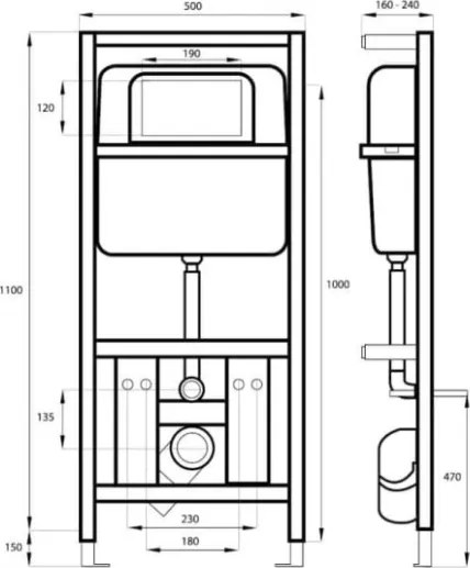 Zestaw podtynkowy WC Stelaż IPPO z miską wiszącą WC DECOS MINI SLIM  rimless z deską wolnoopadającą