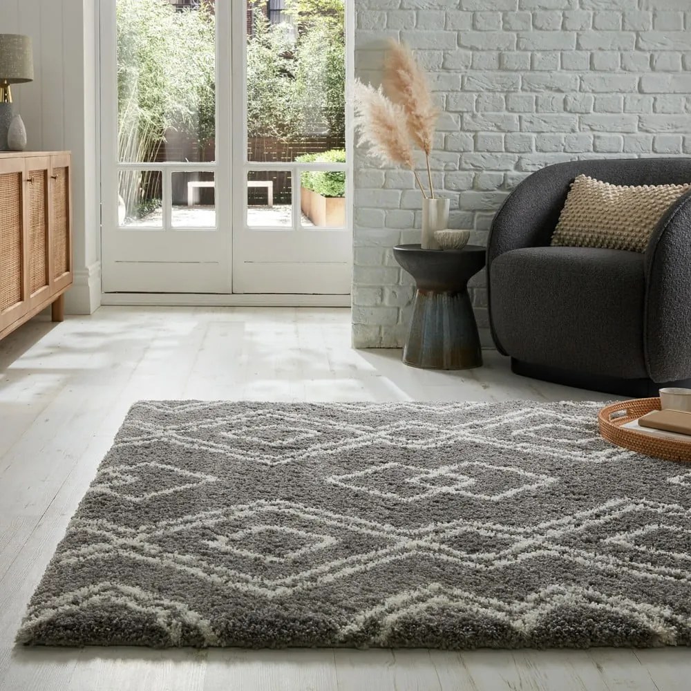 Szary dywan 120x170 cm Atlas Berber – Flair Rugs