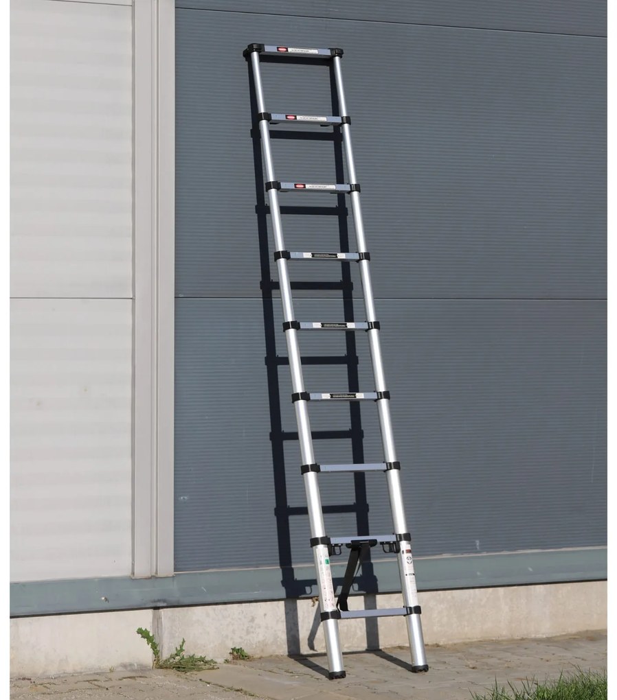 Teleskopowa drabina aluminiowa PROFI, 2,65 m, 9 szczebli