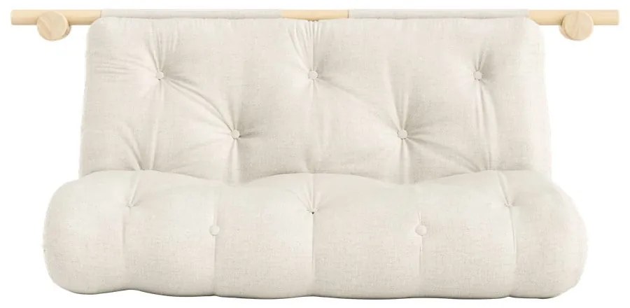 Lniana rozkładana sofa w naturalnym kolorze 135 cm Hooked – Karup Design