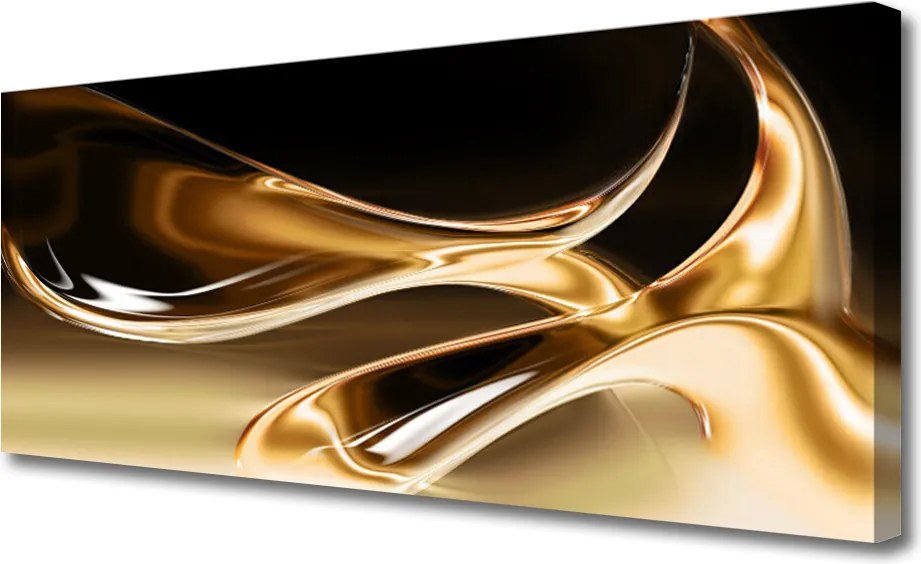 Fotoobraz na płótnie Złota Struktura Abstrakcyjna