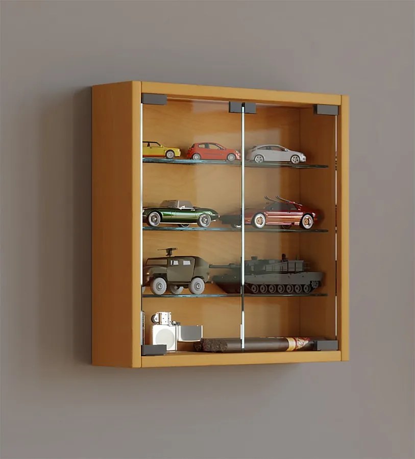 Wiszący wyświetlacz ścienny szafki szklanej Mandosa S