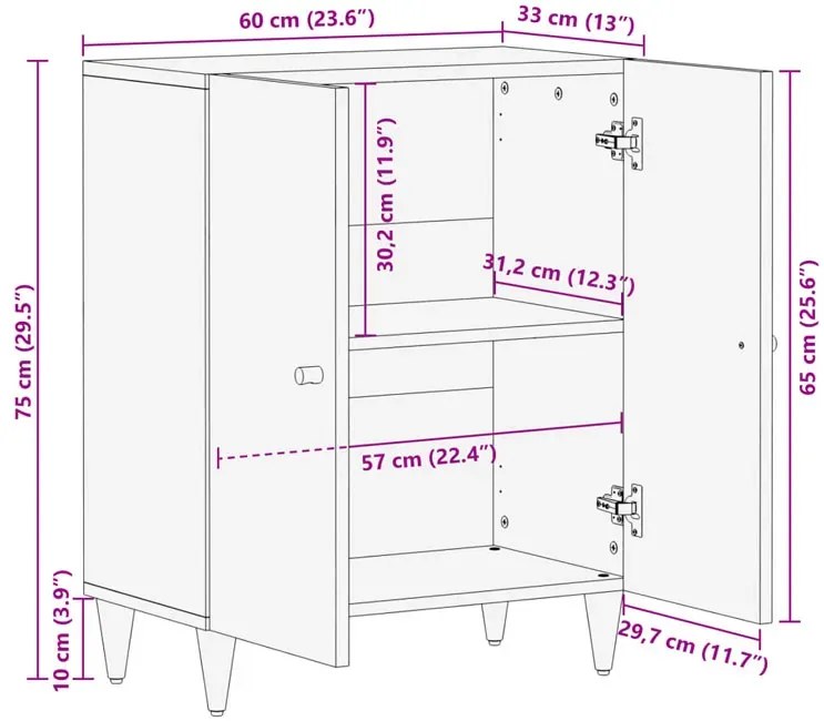 Czarna dwudrzwiowa szafka na nóżkach K4-H57