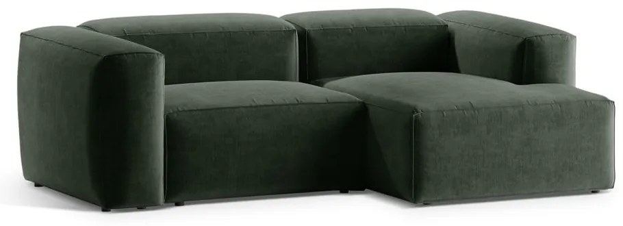 Zielony narożnik (prawostronny/z szezlongiem) Bergano – Cosmopolitan Design