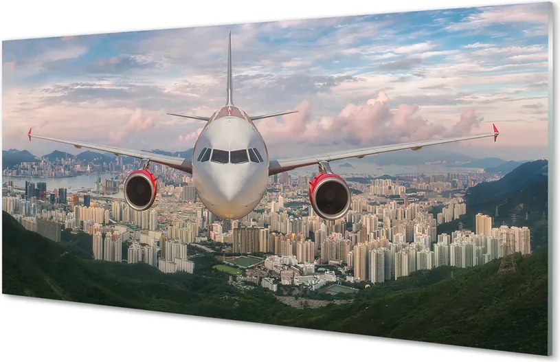 Panel nad Blat Kuchenny Samolot nad Miastem i Górami