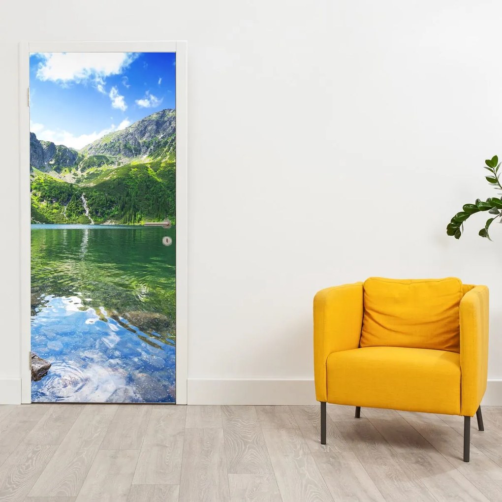 Fototapeta na drzwi - Jezioro w Tatrach (95x205cm)