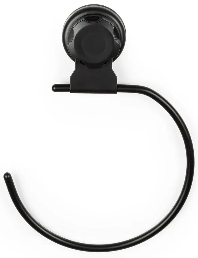 Czarny samoprzylepny uchwyt na ręczniki Compactor Bestlock Black Belt And Towel Support