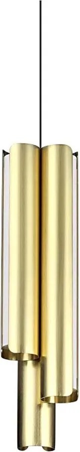 Ideal Lux - DORICA lampa wisząca na lince LED ściemnialna 3xLED/9W/230V CRI 90, śr. 9,5 cm, mosiądz