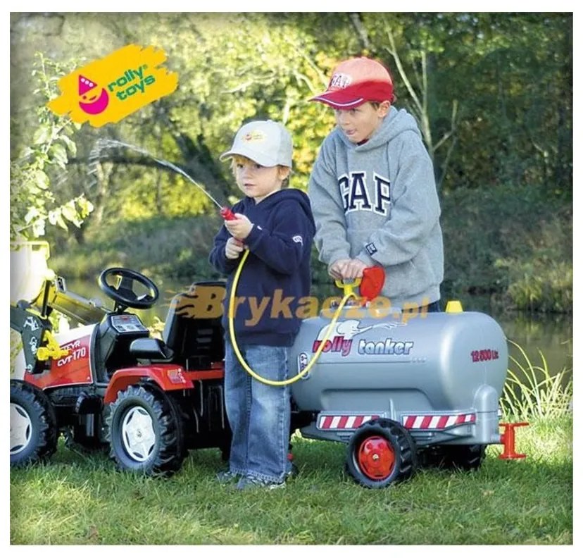 Rolly toys rollytrailer przyczepa cysterna z rozpylaczem i pompka 10 litrów