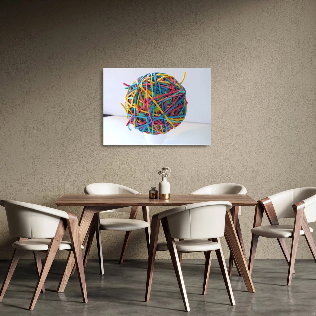 Obraz na szkle - gumki (70x50 cm)