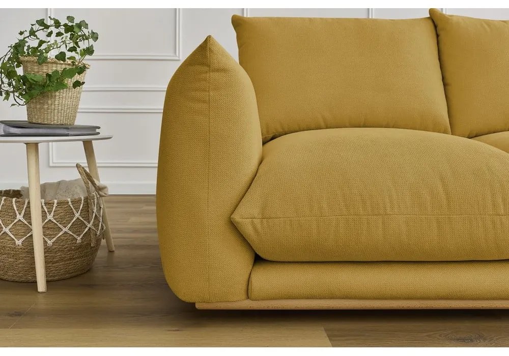 Żółta sofa 193 cm Ernest – Bobochic Paris