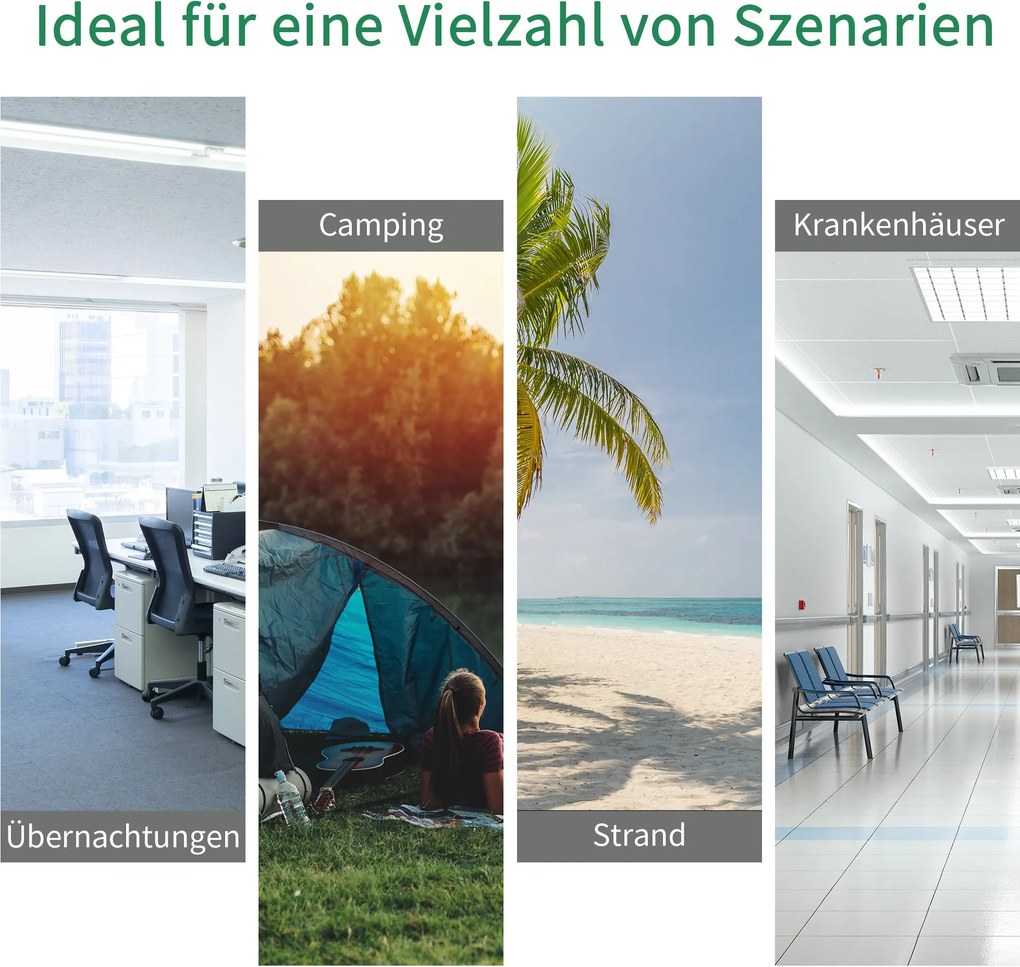 Składane Łóżko Campingowe Outsunny z Boczną Kieszenią i Uchwytem na Napój, Nośność do 136 kg, Stal i Oxford, Zielony+Czarny, 190 x 65 x 40 cm