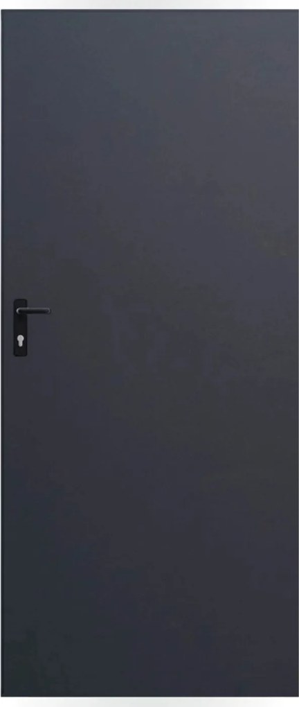 Drzwi blaszane 80, prawa, antracyt