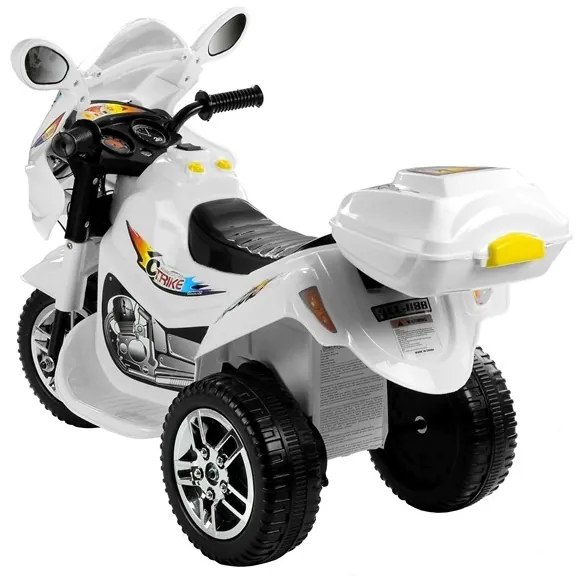 Motor na akumulator trójkołowy biały bjx-88