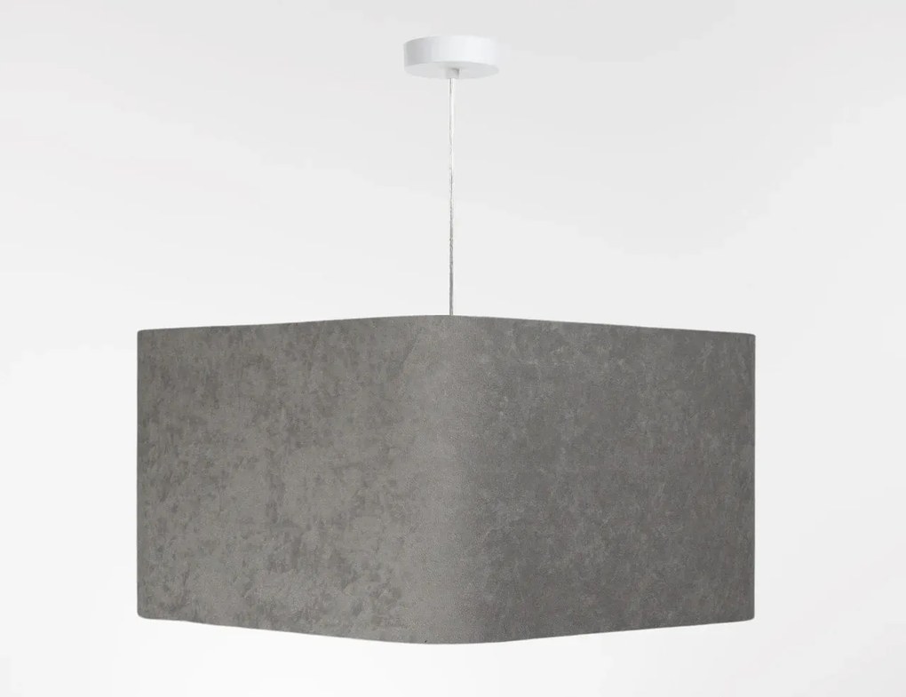 Lampa wisząca KWADRO SUE 40w20 szara/złota BPS KONCEPT