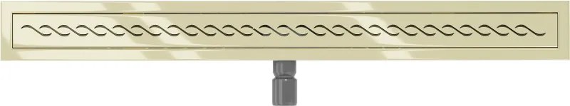 Mexen Flat M18 odpływ liniowy 80 cm, złoty - 1523080-15
