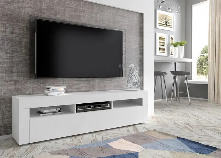 Biała szafka pod TV wisząca lub stojąca W7-R80