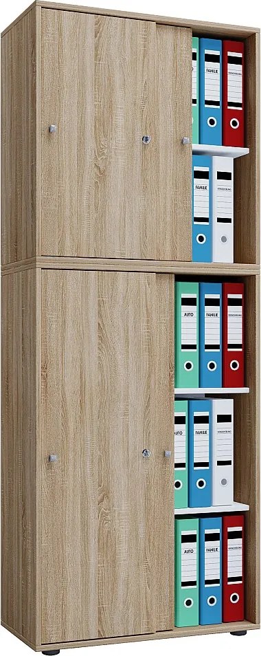 Drzwi przesuwne szafki biurowej Lona 5-przedział