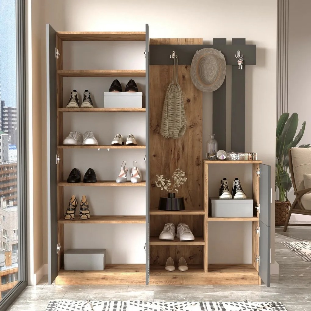 Zestaw do przedpokoju Dany Atlantic Pine andAnthracite
