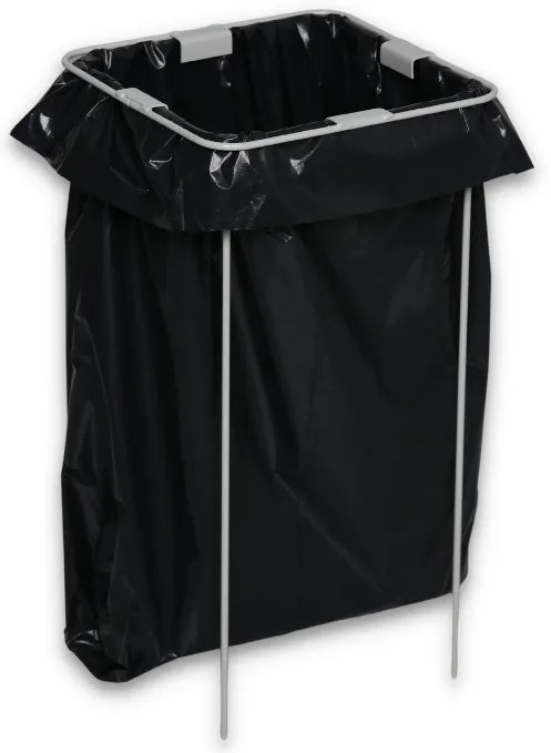 Wewnętrzny kosz do segregacji śmieci, 2x 50 l, uchwyt na worek, czarny/czarny