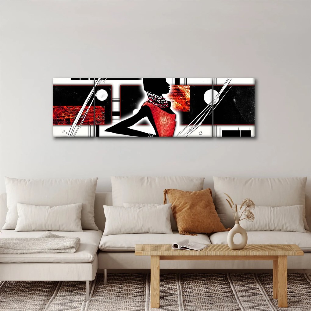 Obraz obrazu starożytnej damy (170x50 cm)