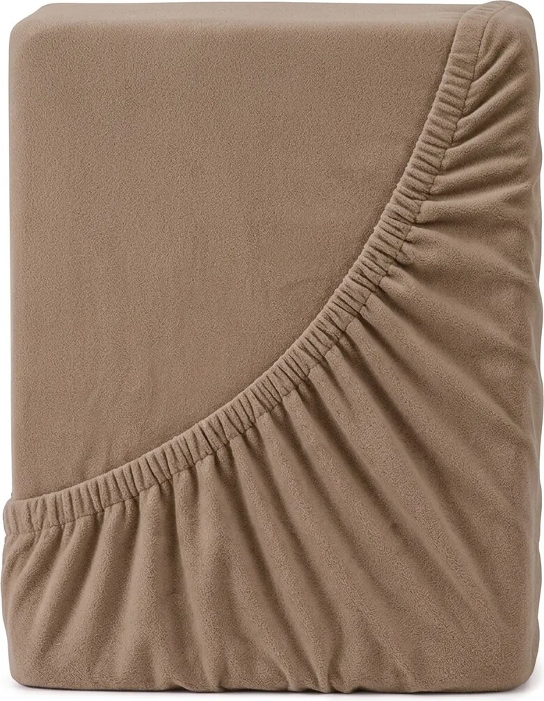 4Home prześcieradło jersey Lycra orzechowy, 200 x 200 cm, 200 x 200 cm