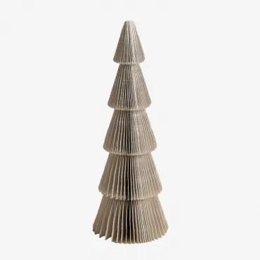 Zestaw 2 Papierowych Choinek Jesper Nature & ↑22.5 Cm - Sklum