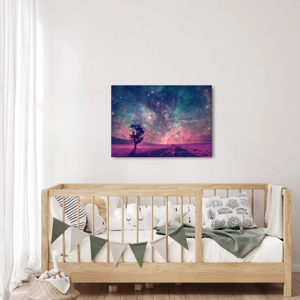 Obraz - Nieziemskie nocne niebo (70x50 cm)