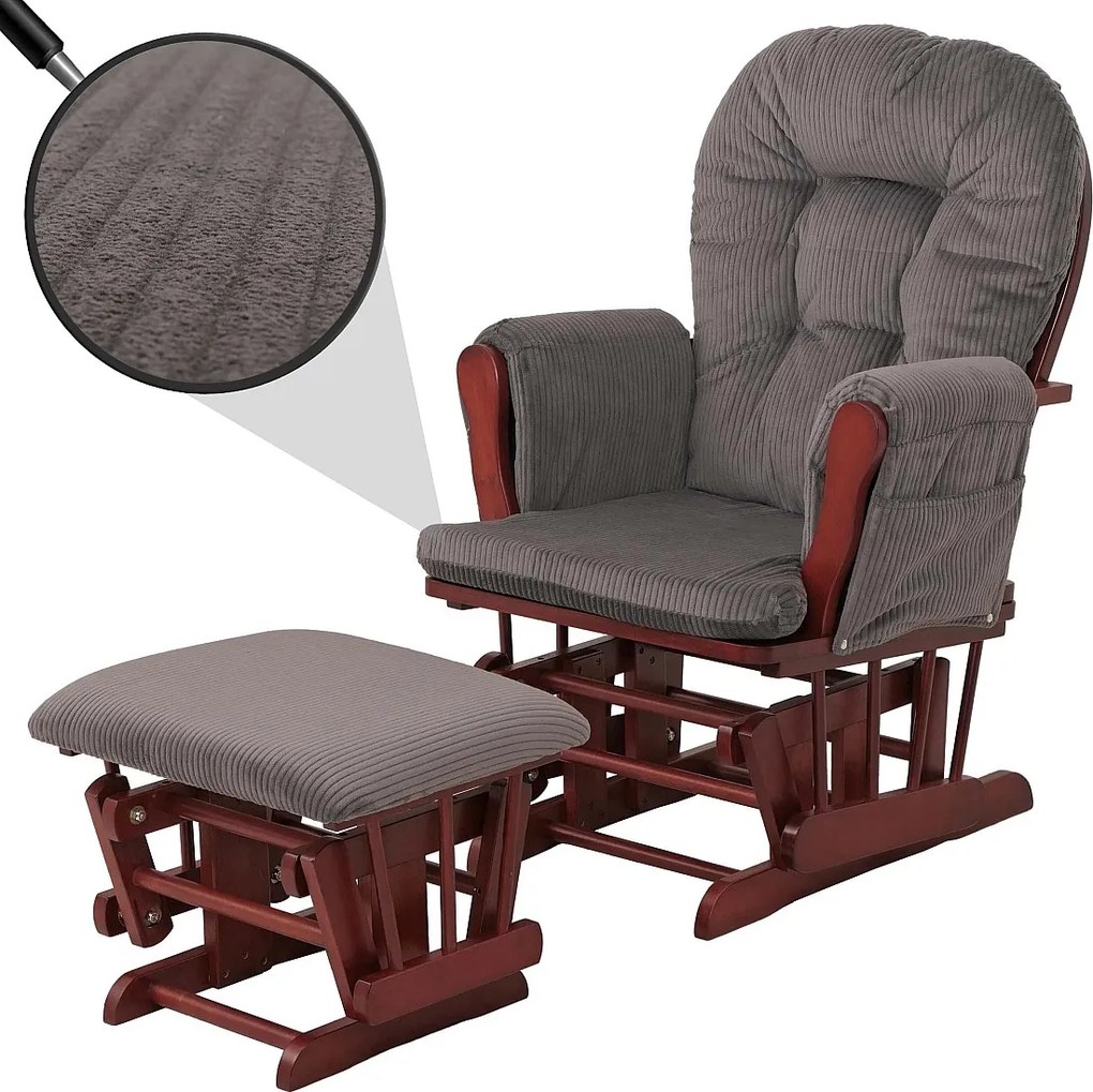 Leżanka MCW-C76,  ciemnoszary ciemny stelaż