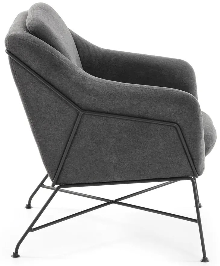 Szary fotel Brida – Kave Home