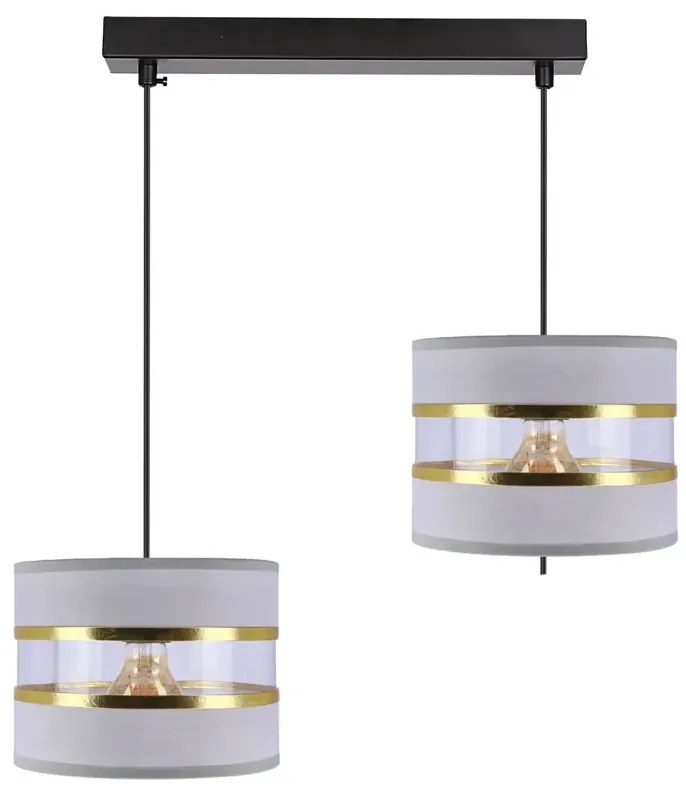 Szara podwójna lampa wisząca - 10X D254 Z9-G51