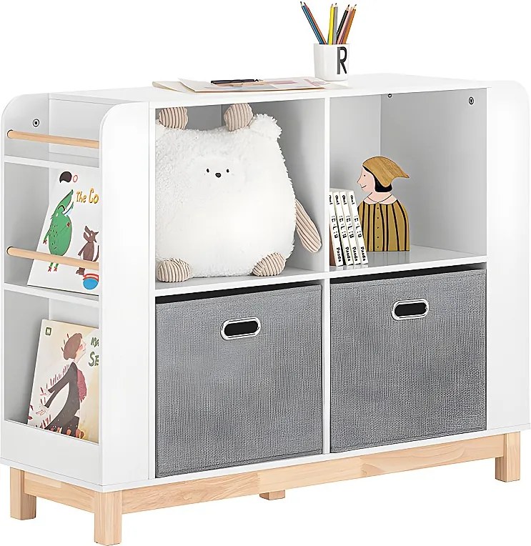 Regał dziecięcy z koszami i półkami KMB85-W