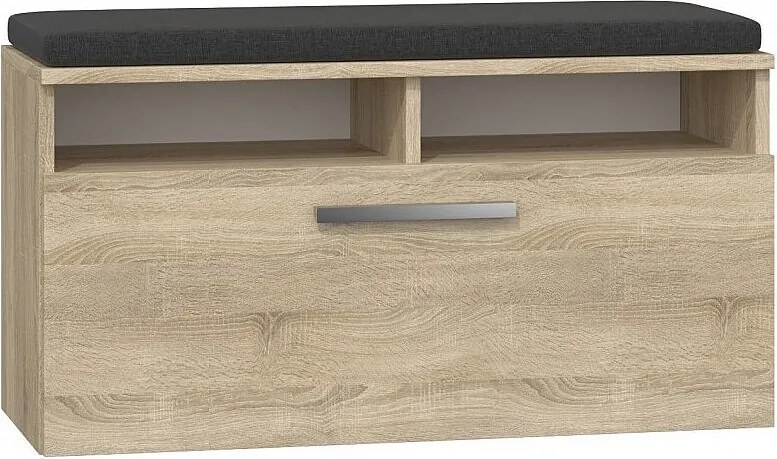Szafka na obuwie Riva | Dąb Sonoma | 85x35x45 cm| Szafka na obuwie z siedziskiem