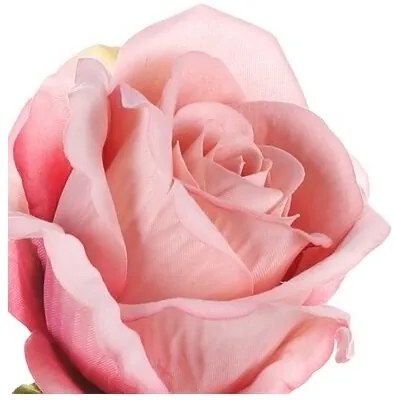 Sztuczny kwiat Róża różowy, 1 kwiat, 15 x 15 x 50 cm