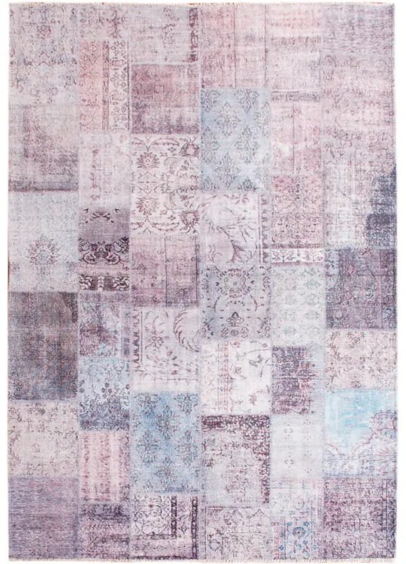 Dywan bawełniany Pescara patchwork pastelowy 80 cm x 150 cm